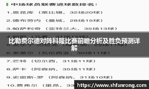 比勒费尔德对阵科隆比赛前瞻分析及胜负预测详解